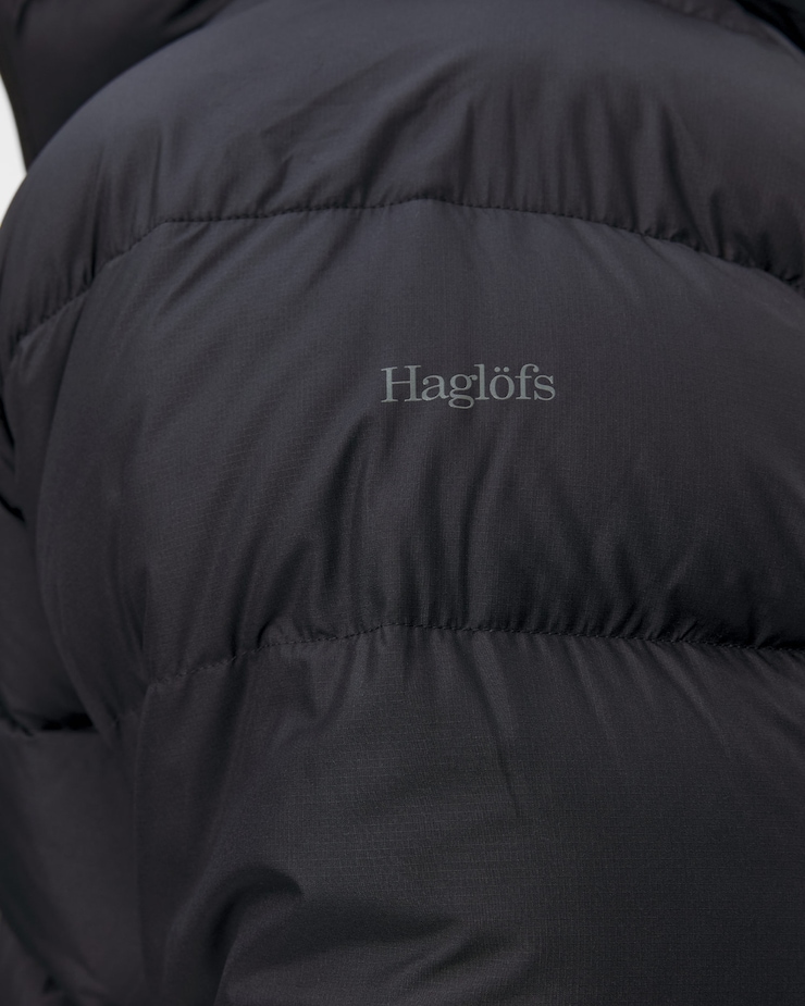 Pánská péřová bunda Haglofs Rosson Down Hood v černé barvě
