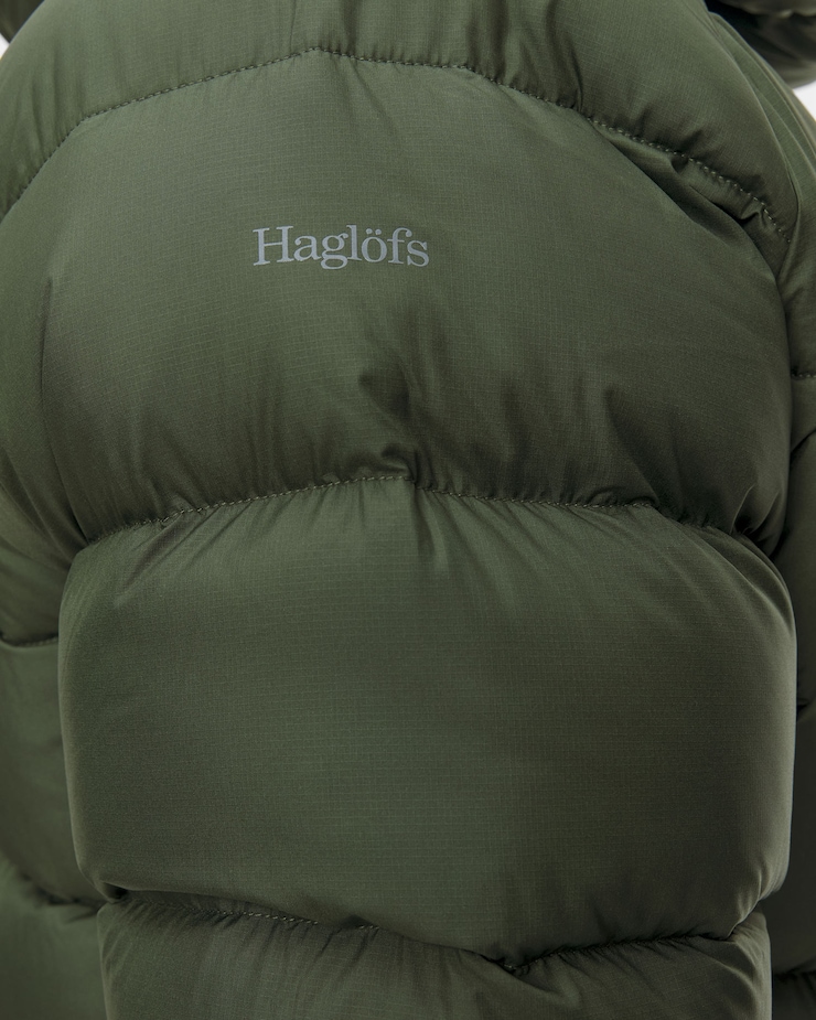 Pánská péřová bunda Haglofs Rosson Down Hood v černé barvě