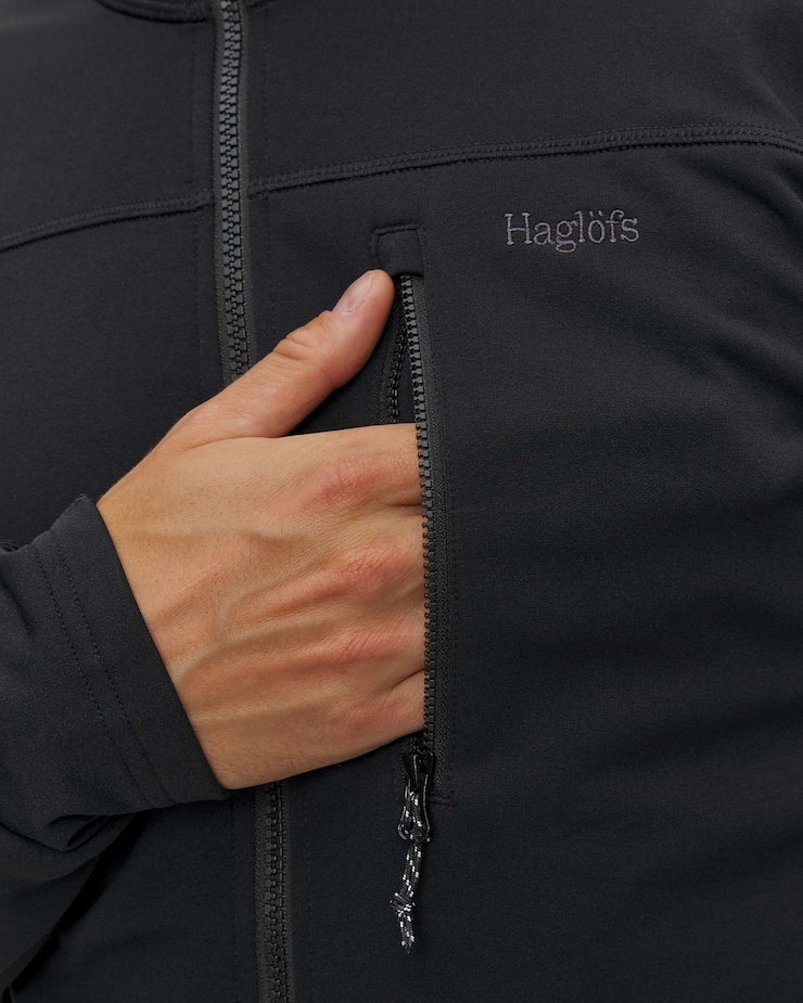 Haglofs Rosson Mid Jacket Midlayer Herren-Sweatshirt in Schwarz
