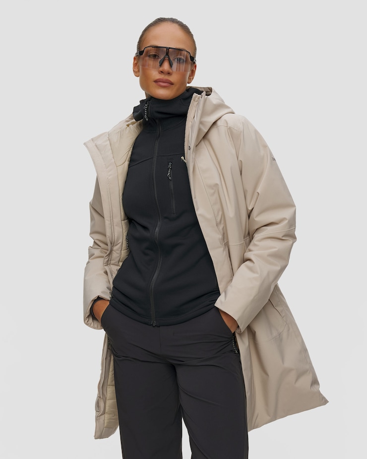 Parka de iarnă pentru femei Haglofs Yra Mimic Proof Parka bej
