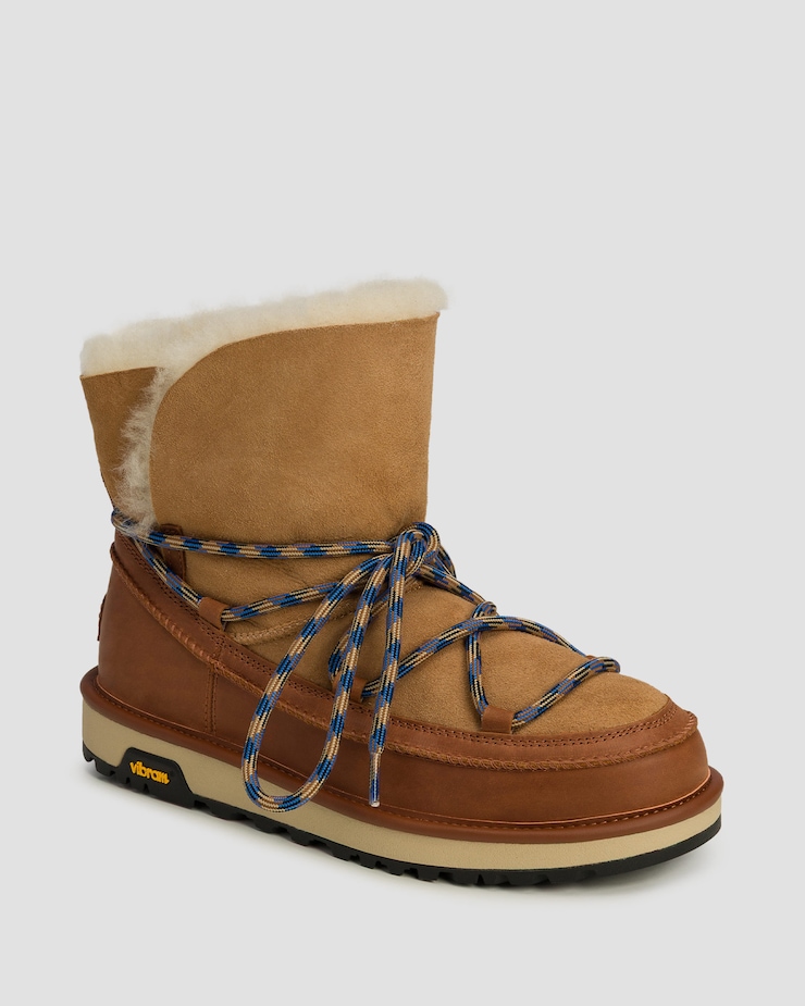 Buty zimowe damskie UGG Classic Tread Boot, Kolor/Wzór: Brązowy