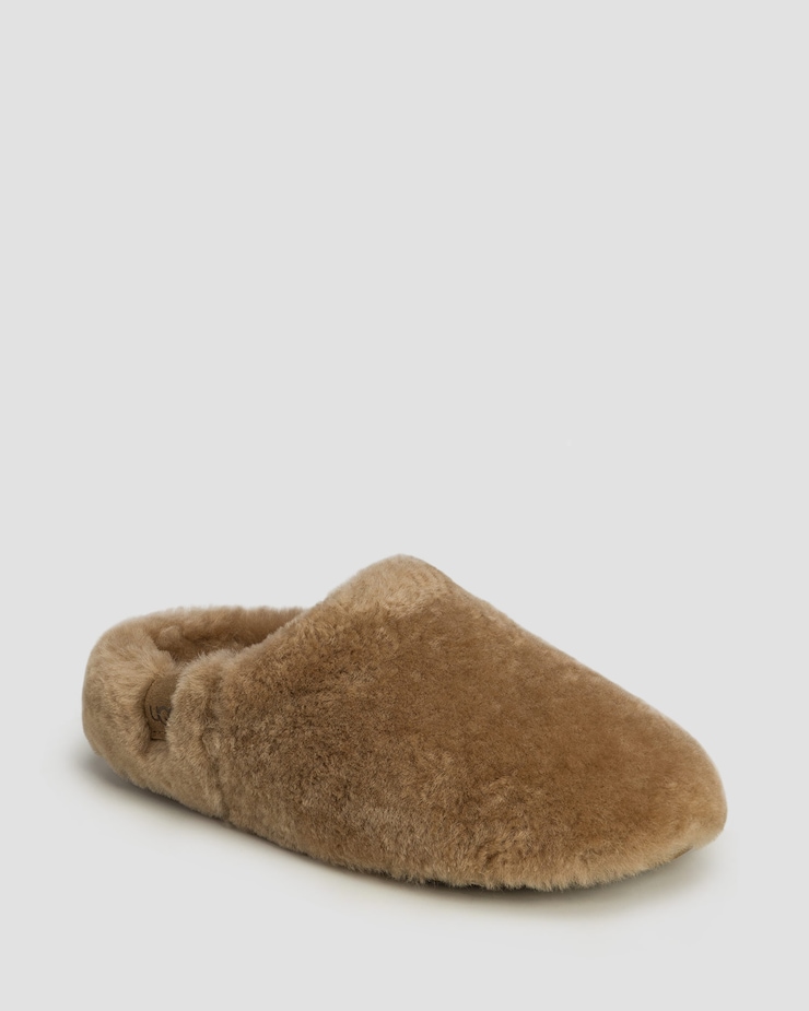 Kapcie damskie UGG Elea Fluffed Slip-On, Kolor/Wzór: Brązowy