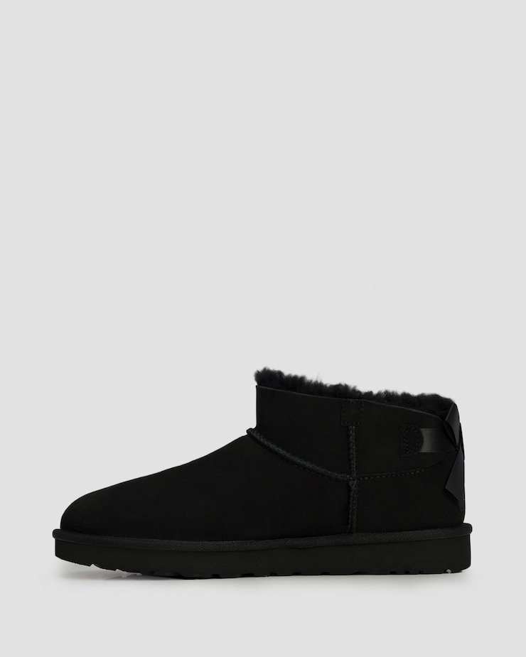 Cizme pentru femei UGG Ultra Mini Bailey Bow negre
