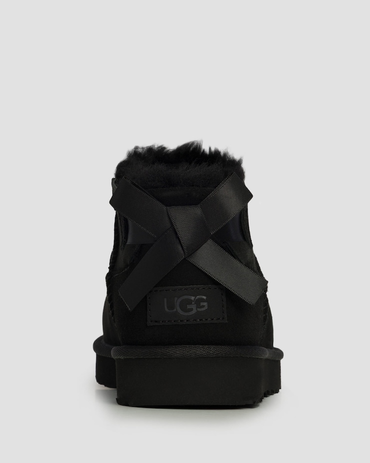 Cizme pentru femei UGG Ultra Mini Bailey Bow negre