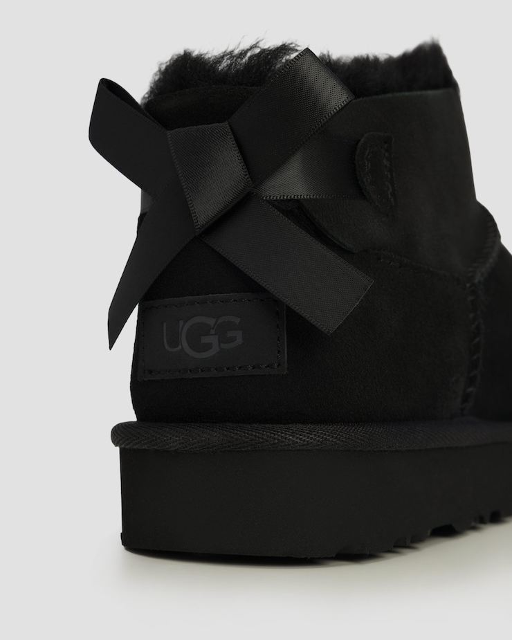 Buty damskie UGG Ultra Mini Bailey Bow czarne