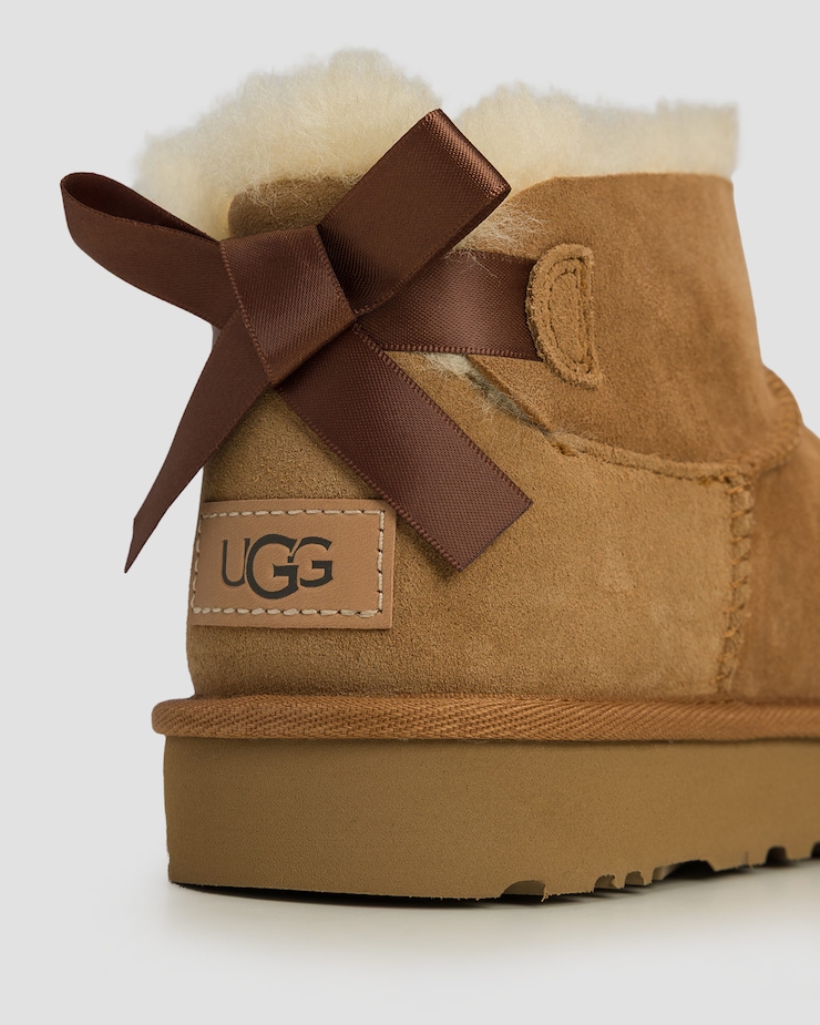 Cizme pentru femei UGG Ultra Mini Bailey Bow maro