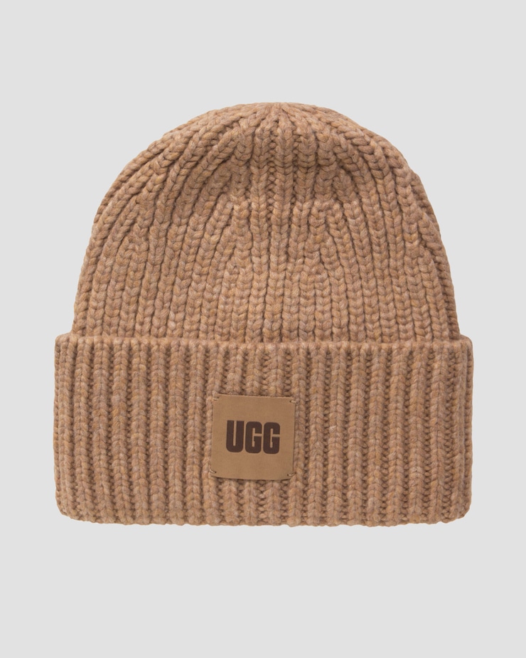 Bonnet caramel pour femmes UGG Chunky Rib Beanie