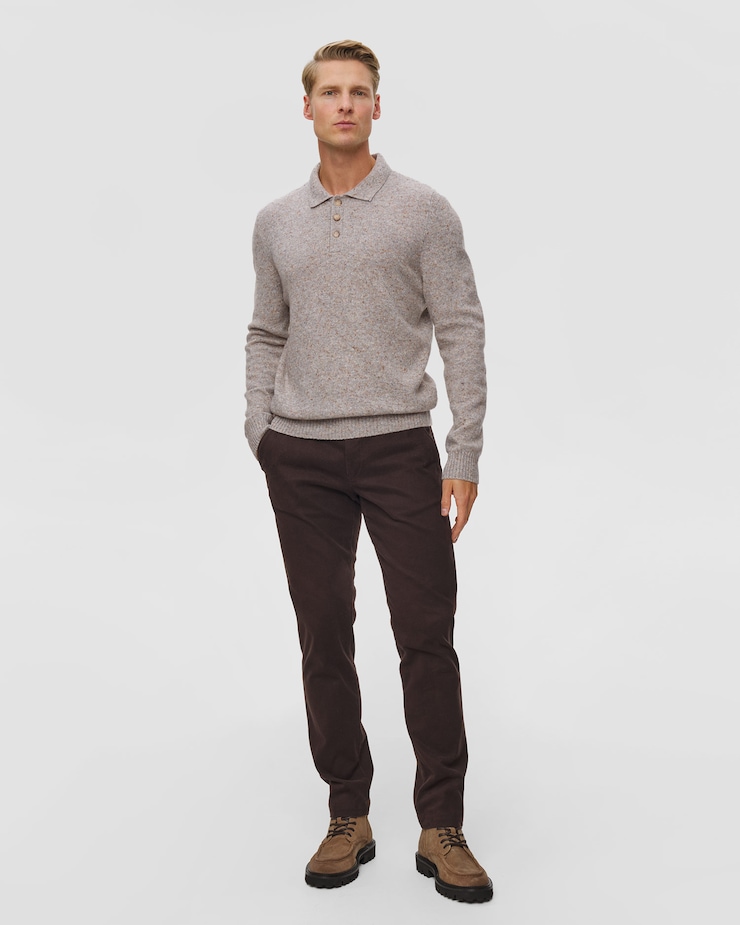 Gran Sasso Langarm-Poloshirt für Herren