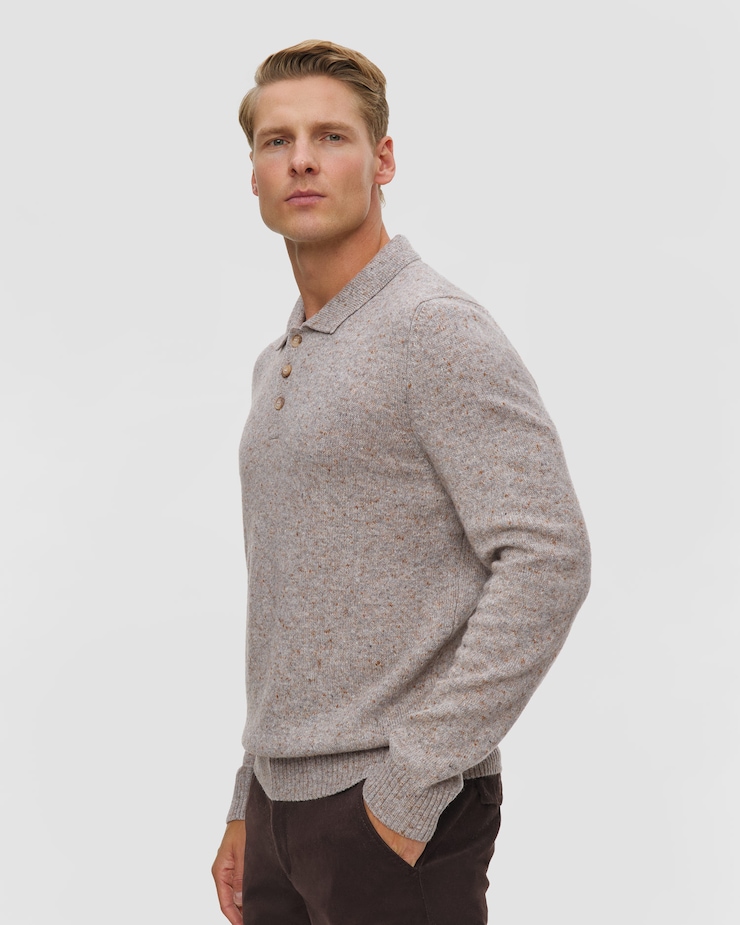 Gran Sasso Langarm-Poloshirt für Herren