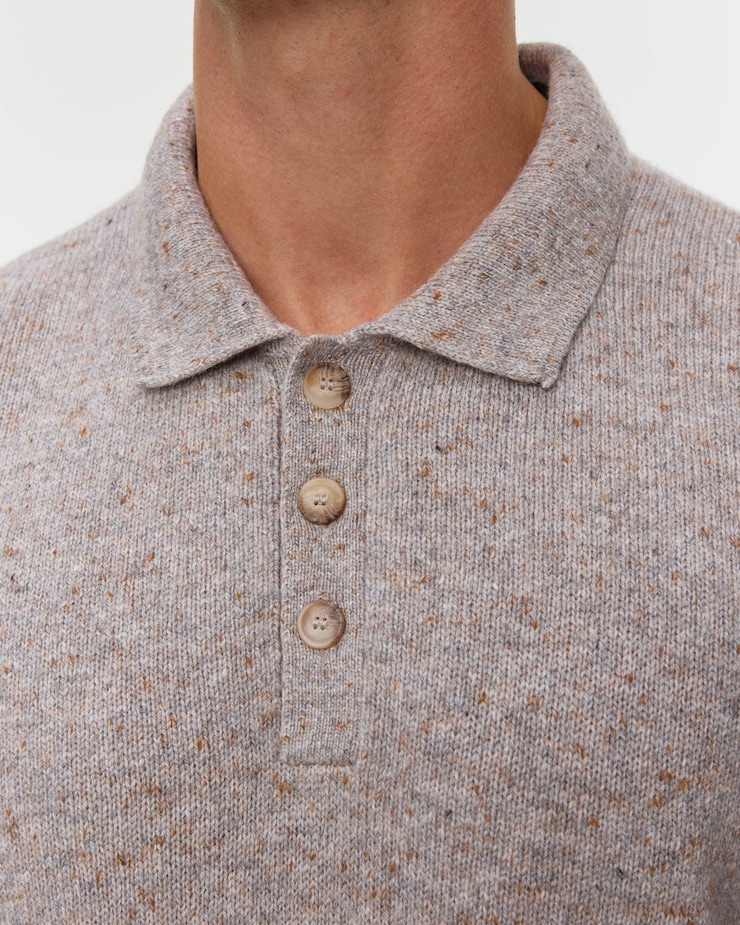 Gran Sasso Langarm-Poloshirt für Herren