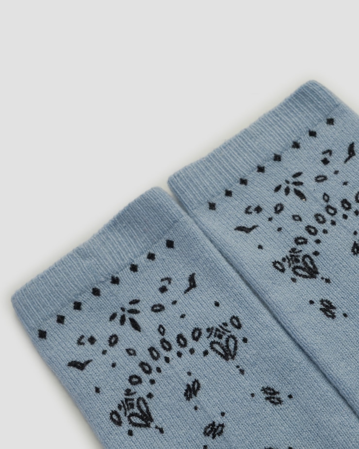 Calzini lunghi in cashmere da donna Kujten Sig Bandana