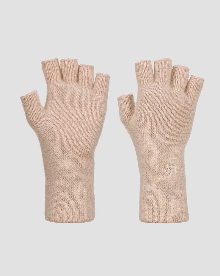 Gants en cachemire sans doigts pour femmes Kujten Kappa Nimbus, Couleur: Beżowy