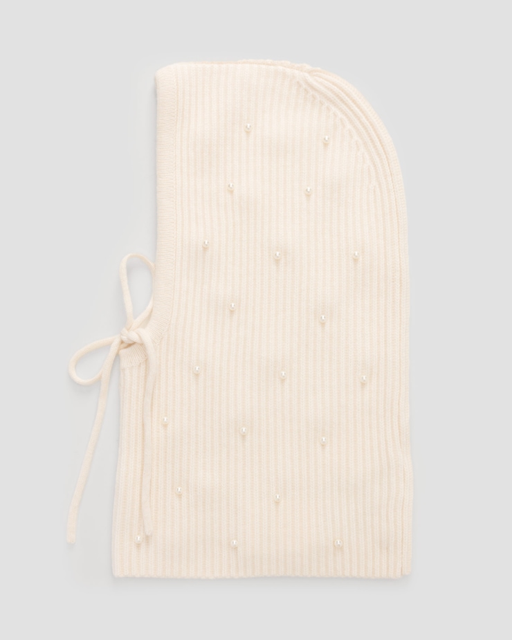 Cagoule en cachemire pour femmes Kujten Sybel Pearl