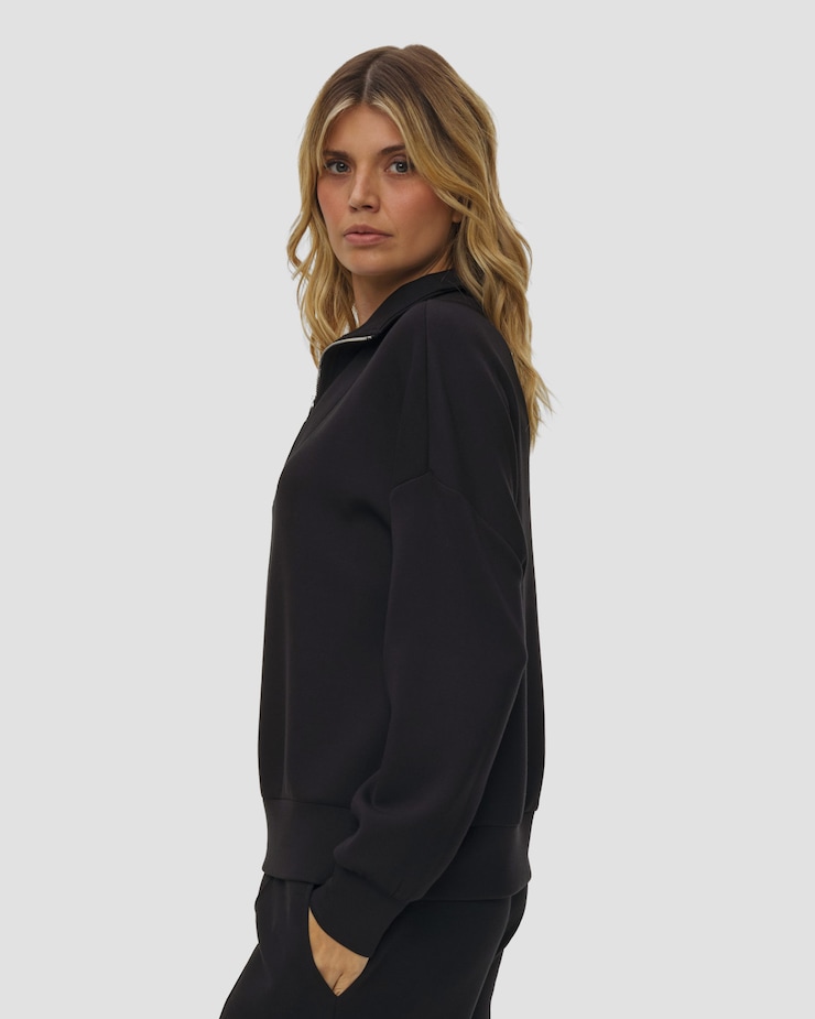 Dámská černá mikina Varley Hawley Half Zip Sweat
