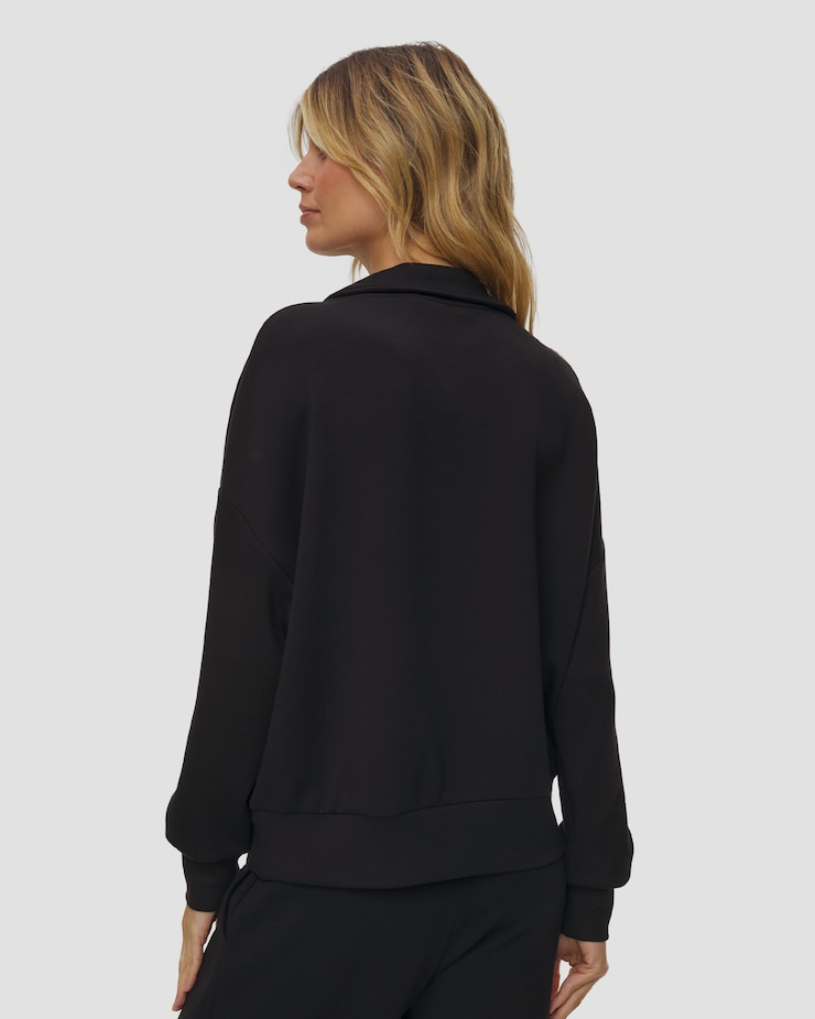 Dámská černá mikina Varley Hawley Half Zip Sweat