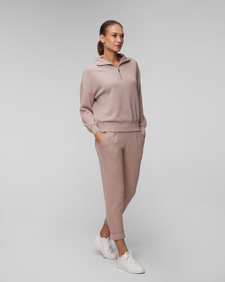 Dámske hnedé nohavice Varley The Rolled Cuff Pant 25