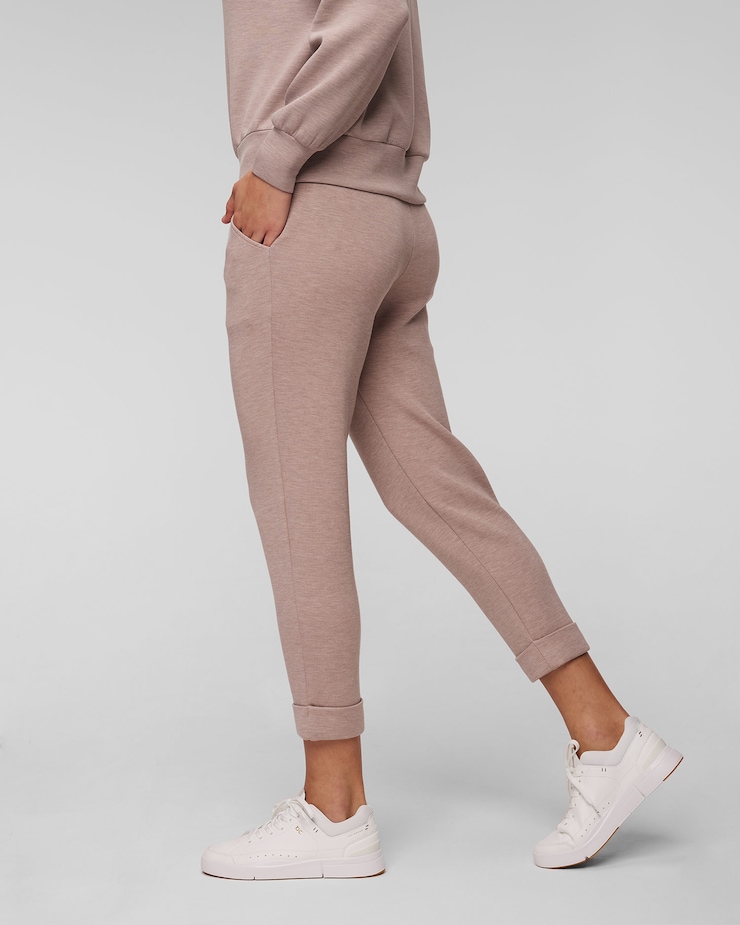 Dámske hnedé nohavice Varley The Rolled Cuff Pant 25