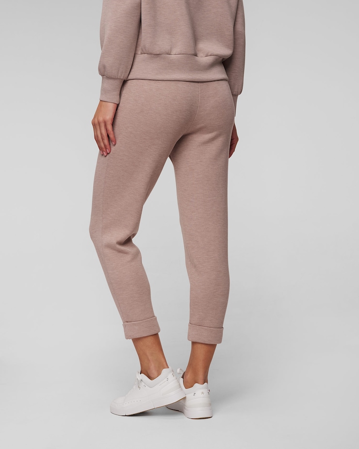 Dámske hnedé nohavice Varley The Rolled Cuff Pant 25