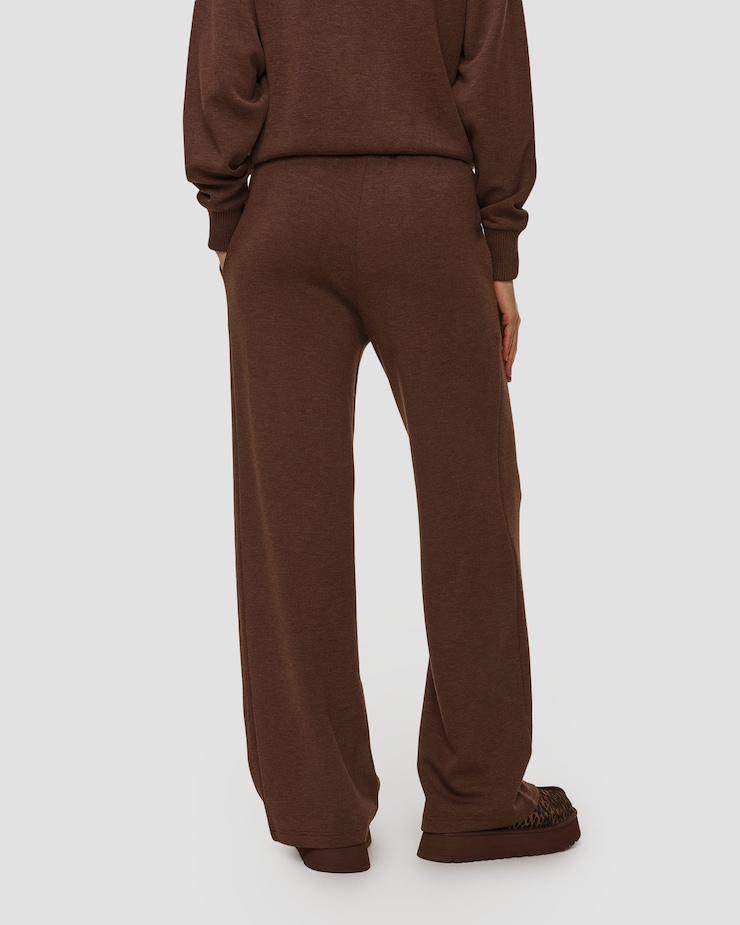 Hnědé dámské tepláky Varley The Wide Leg Pant 30