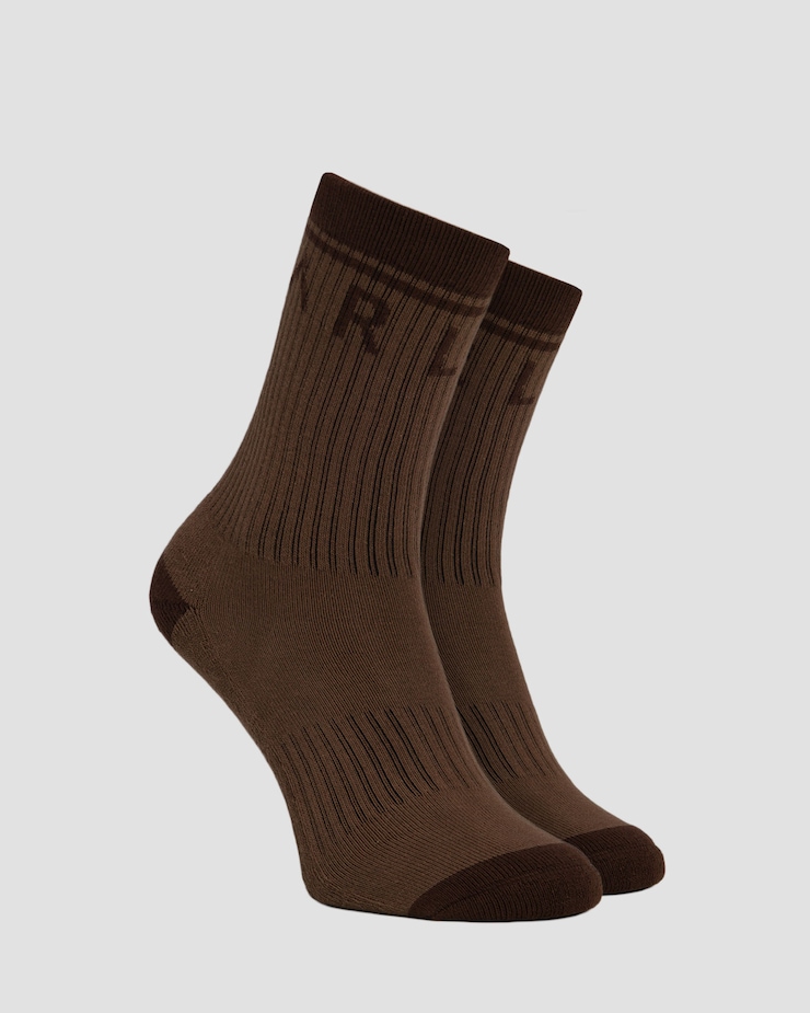 Brązowe antypoślizgowe skarpety damskie Varley Kendrick Grip Sock