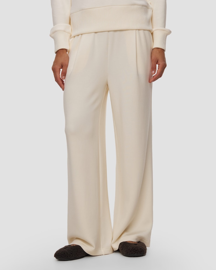 Pantaloni larghi da donna Varley The Extra Wide Leg Pant 29.5, Colore/Disegno: Beżowy