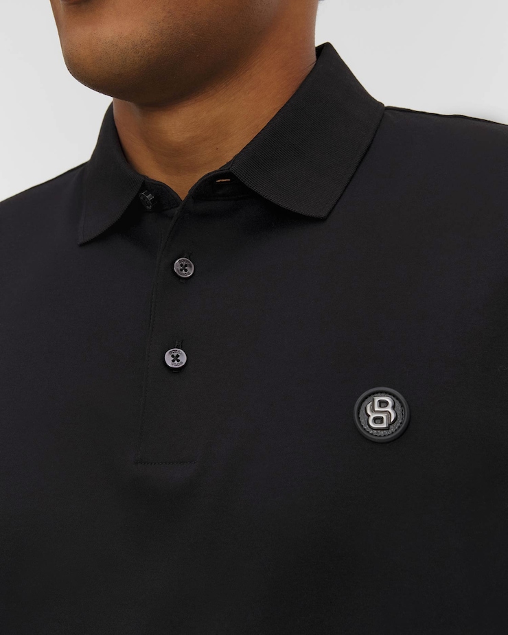 Pánska čierna polokošeľa Hugo Boss