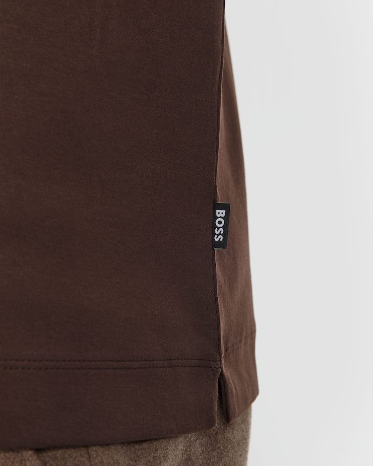 Brązowe polo męskie Hugo Boss