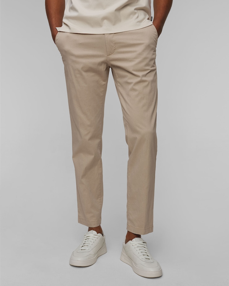 Men's beige trousers Hugo Boss H-Kane, Color/Pattern: Beżowy
