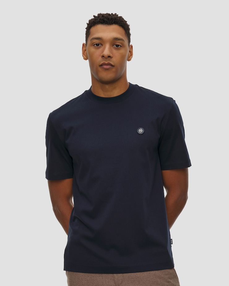 T-shirt męski Boss C-Taut, Kolor/Wzór: Granatowy