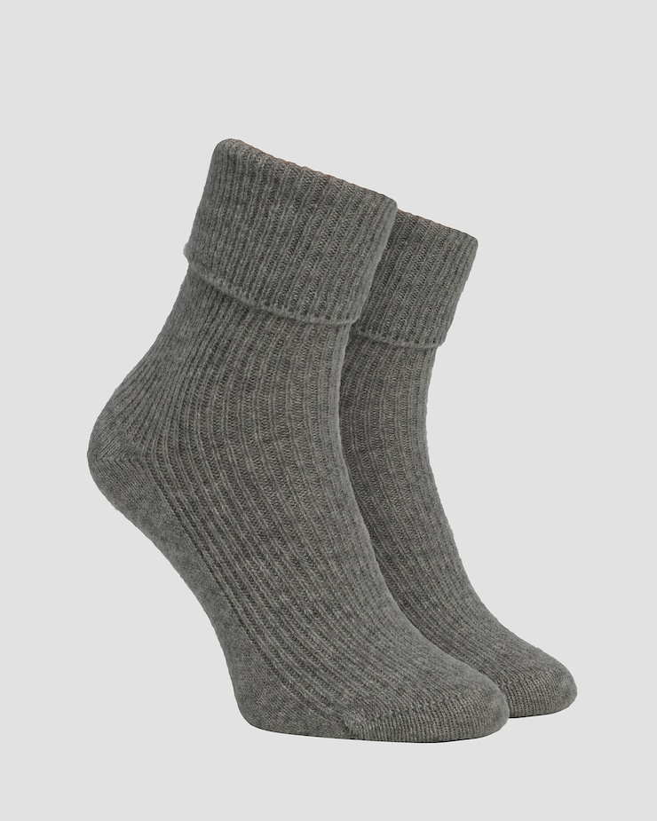Calze unisex in cashmere Johnstons of Elgin, Colore/Disegno: Szary