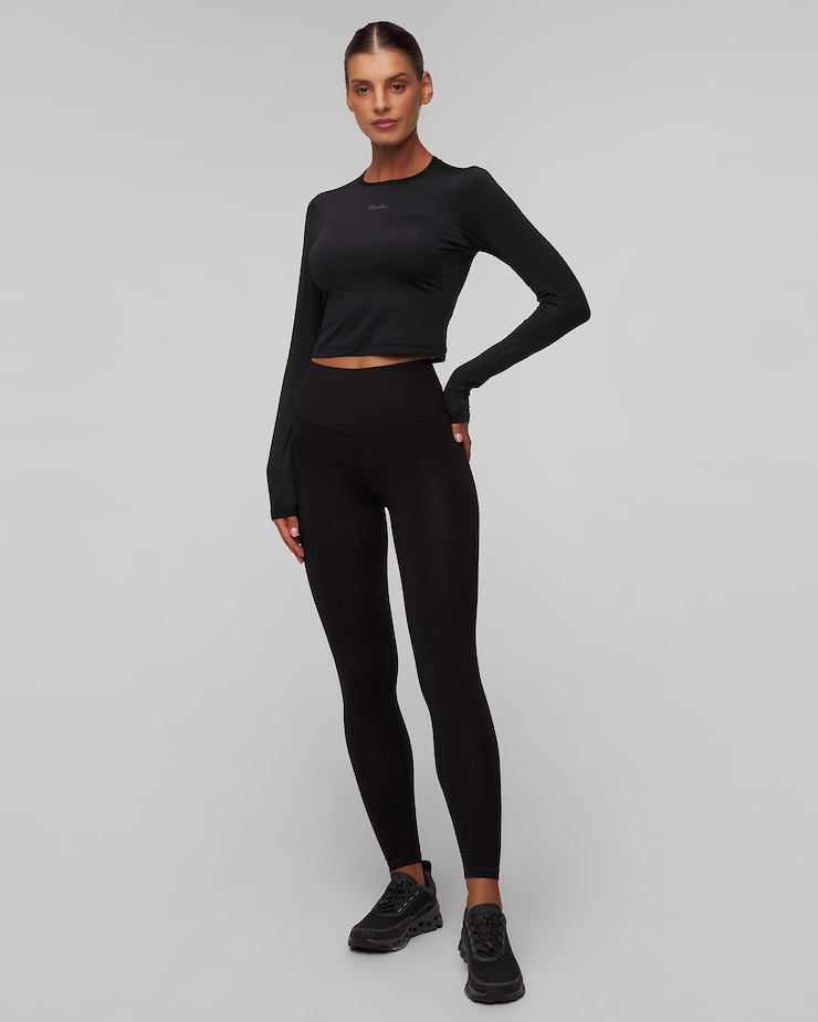 Czarne spodnie treningowe damskie Rapha Active