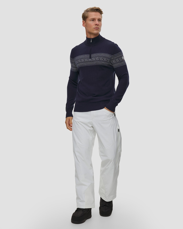 We Norwegians Signature Zipup Men Herren-Wollpullover