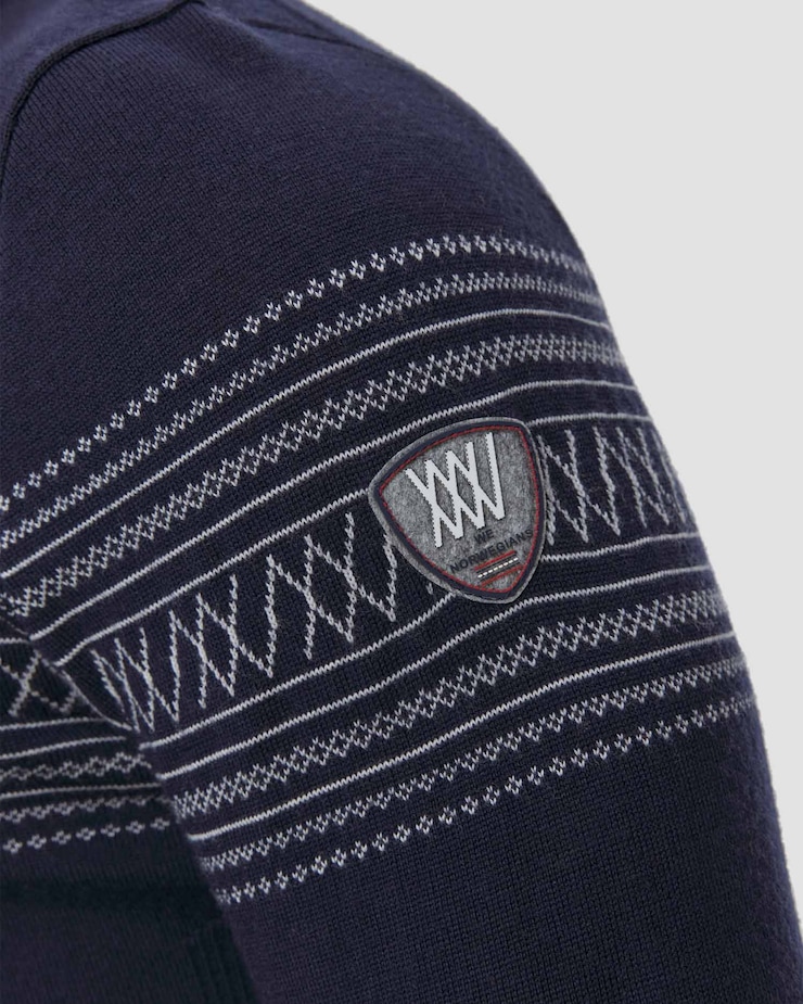 We Norwegians Signature Zipup Men Herren-Wollpullover