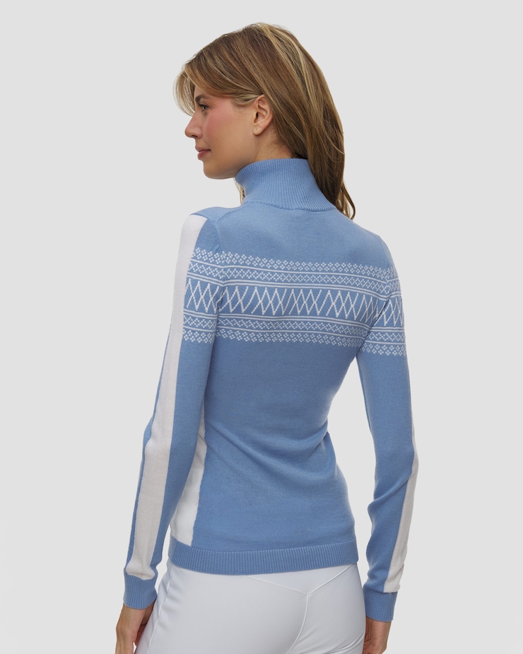 We Norwegians Signature 1/4-Zip Damen-Wollpullover