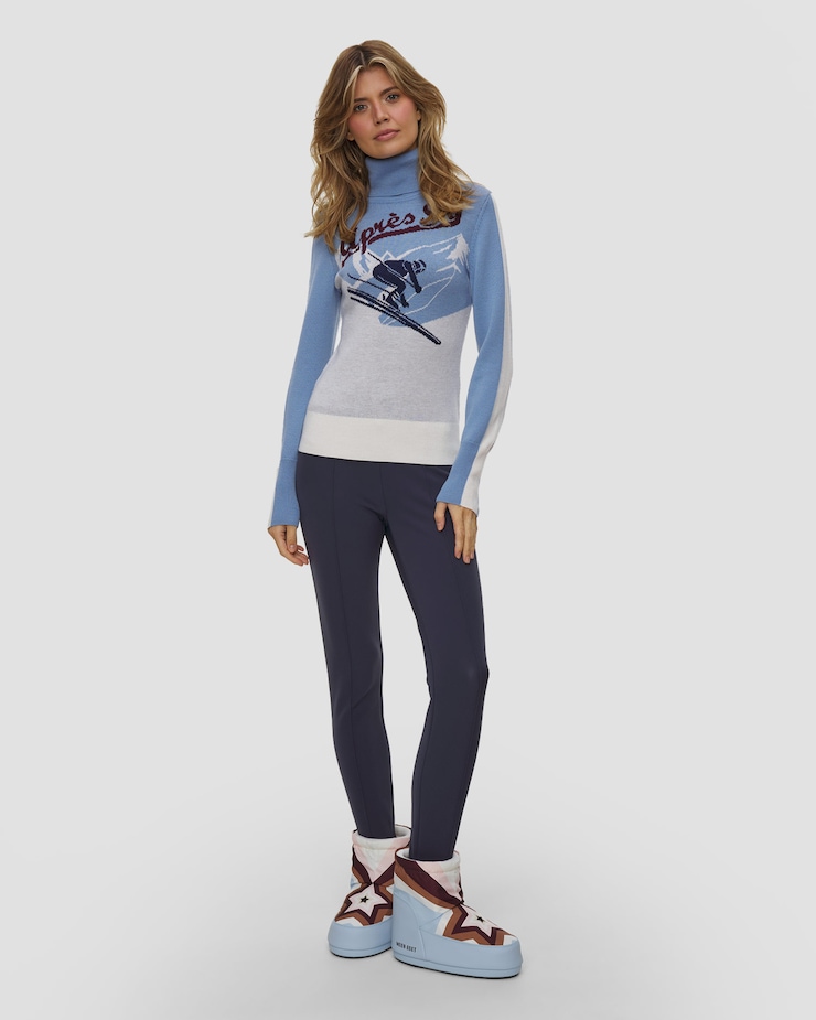 Wełniany golf damski We Norwegians Afterski Sweater Women