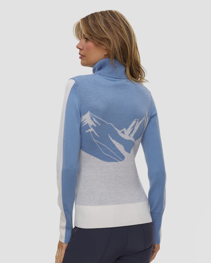We Norwegians Afterski Sweater Women Damen-Rollkragenpullover aus Wolle