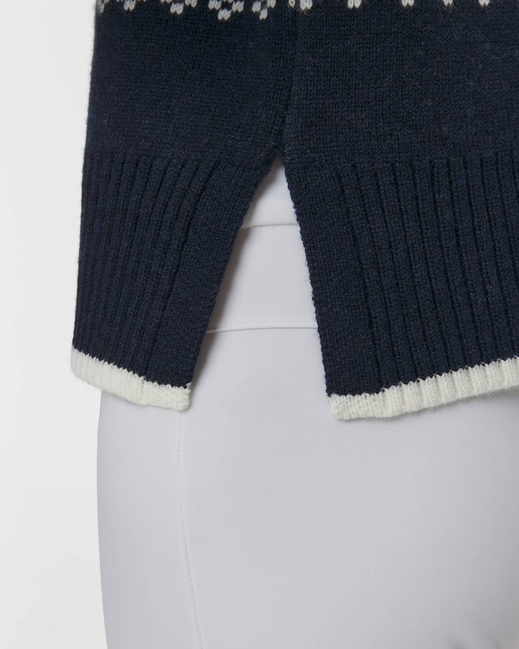 We Norwegians Setesdal Pullover Women Damen-Wollpullover mit Rollkragen