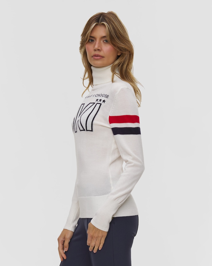 Wełniany golf damski We Norwegians Bibi Fitted Sweater Women