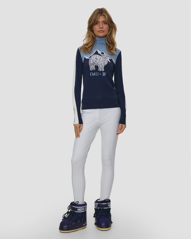 Dámsky vlnený rolák We Norwegians Emu X Wn Ski Sweater Women