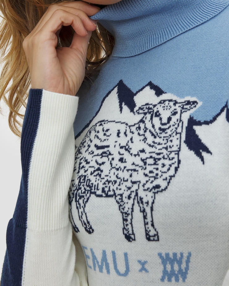 Wełniany golf damski We Norwegians Emu X Wn Ski Sweater Women