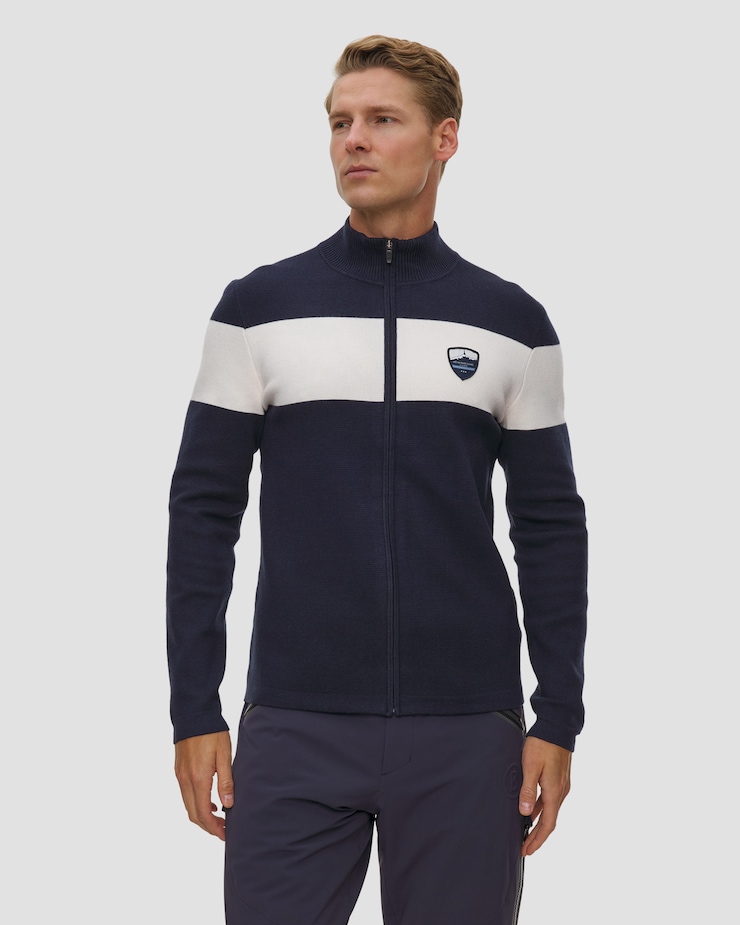 We Norwegians Holmenkollen Fullzip Wollstrickjacke für Herren