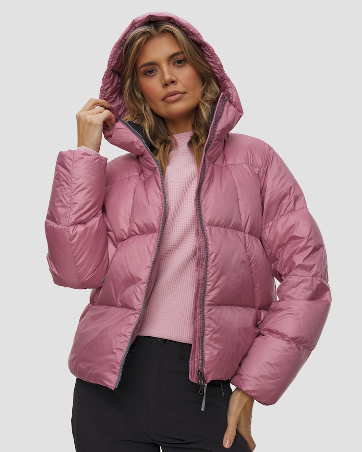 Puchowa kurtka damska Goldwin Crystallite Down Parka, Kolor/Wzór: Różowy