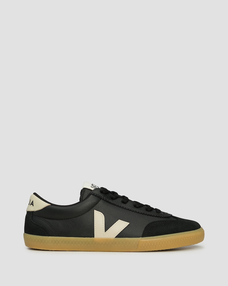 Scarpe da uomo Veja Volley O.T. Leather nere
