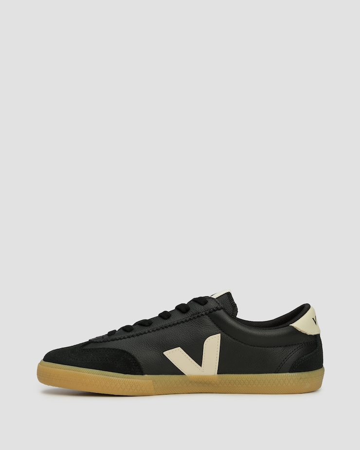 Scarpe da uomo Veja Volley O.T. Leather nere