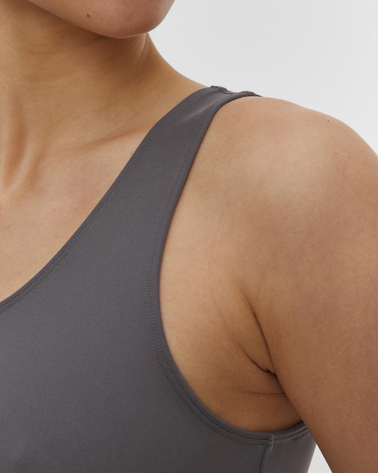 Casall Scoop Tank Damen-Sporttop in Grau
