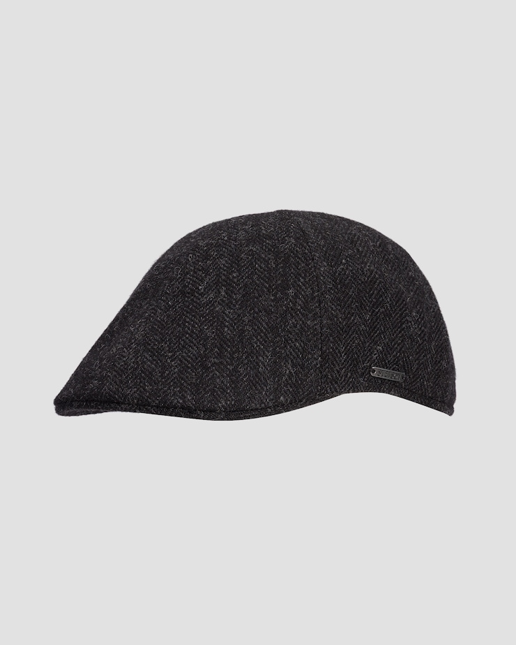 Coppola da uomo Stetson Texas Wool Herringbone, Colore/Disegno: Szary