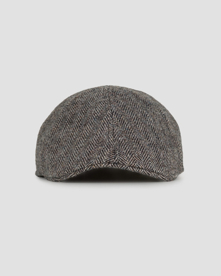 Kaszkiet męski Stetson Texas Wool Herringbone brązowy
