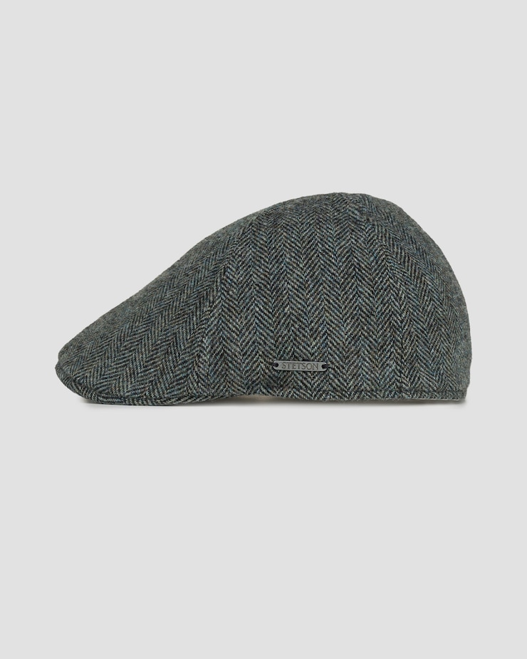 Kaszkiet męski Stetson Texas Wool Herringbone zielony
