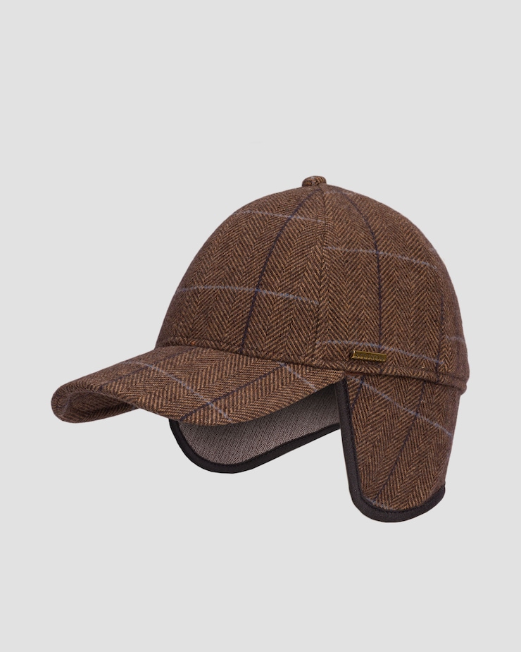 Vlněná pánská kšiltovka Stetson Baseball Cap Wool Ef v hnědé barvě