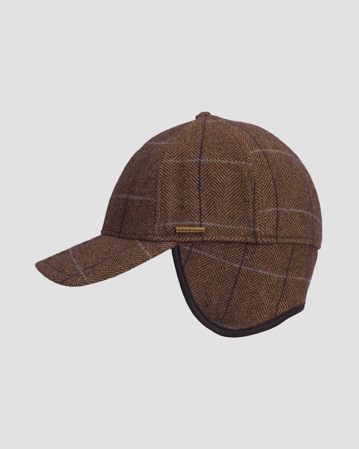Vlněná pánská kšiltovka Stetson Baseball Cap Wool Ef v hnědé barvě